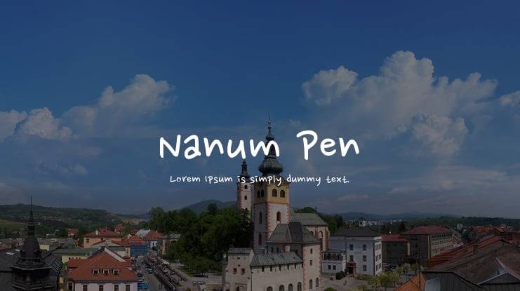 Nanum Pen Font