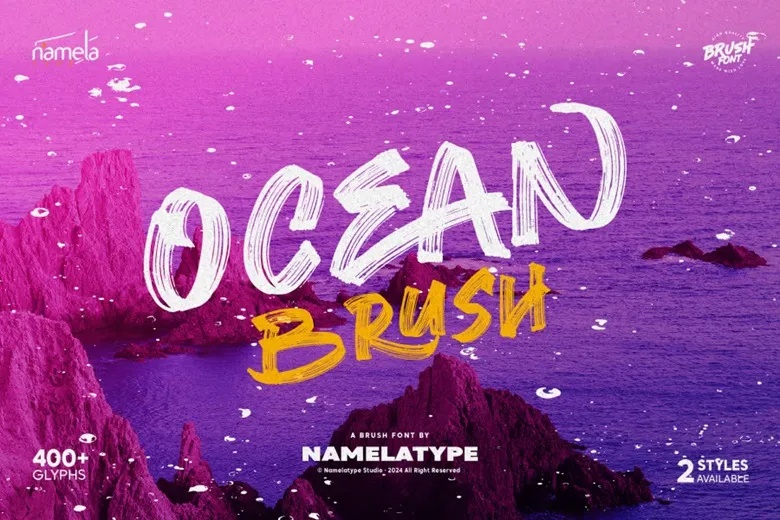 Ocean Brush Font