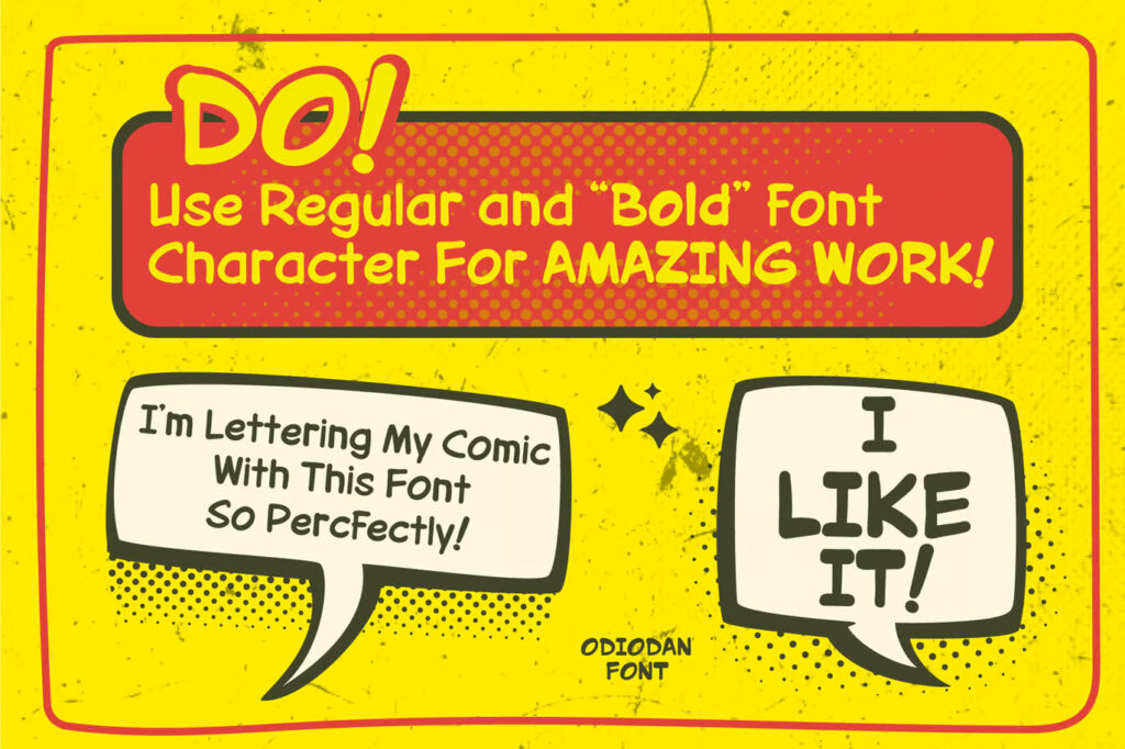 Odiodan - Comic Strip Font
