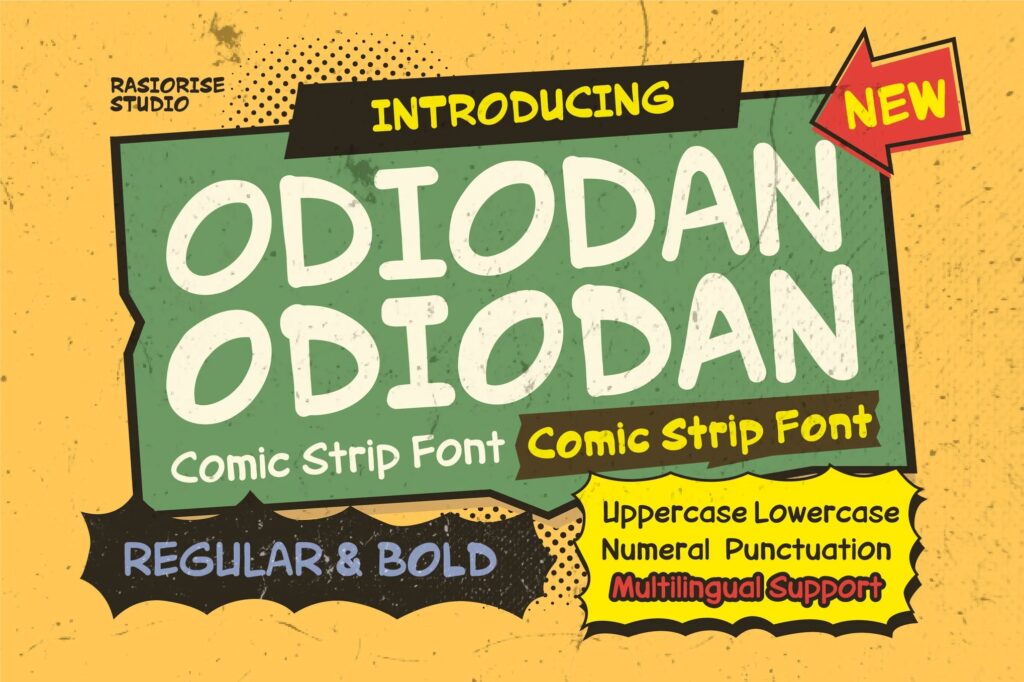 Odiodan - Comic Strip Font
