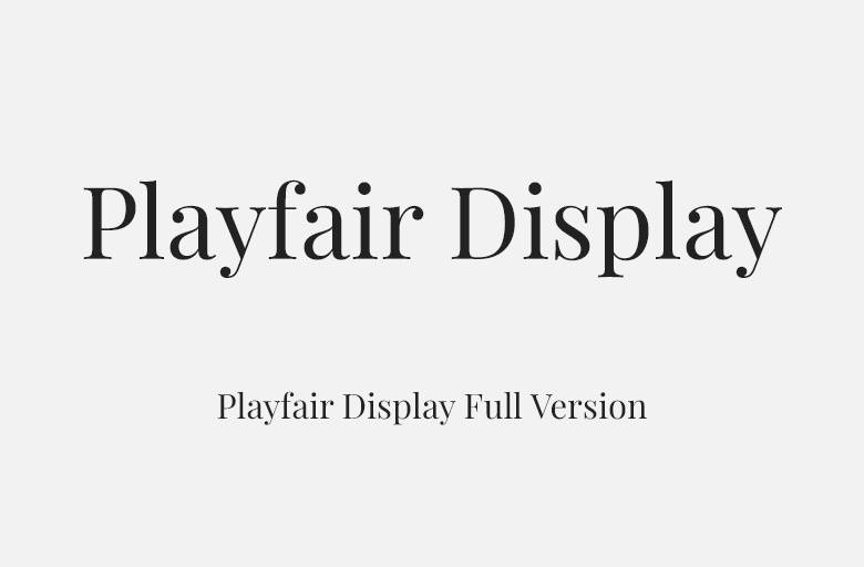 Playfair Display Font