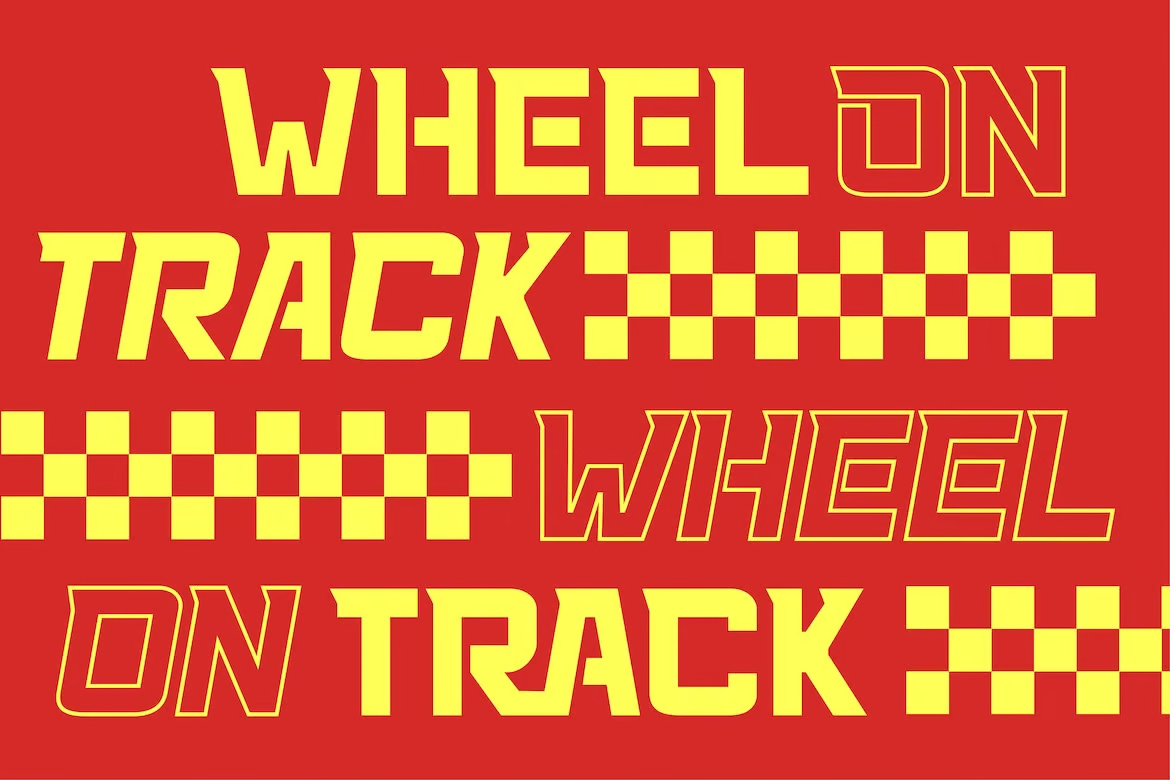 Racing 58 - Sport Racing Logo Font
