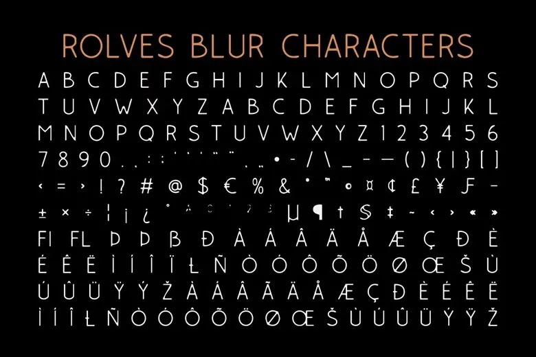 Rolves Blur Font