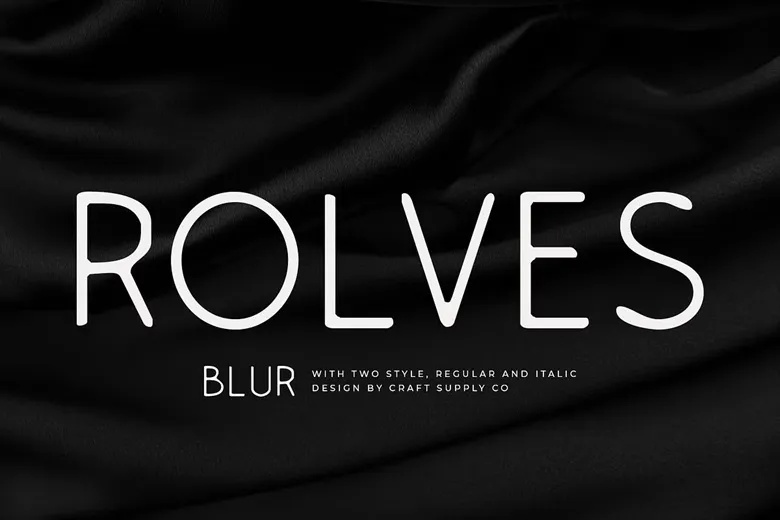 Rolves Blur Font