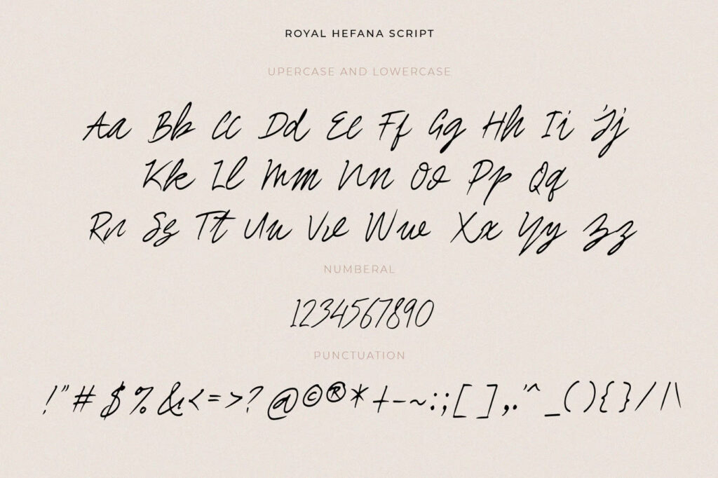 Royal Hefana - elegant font duo