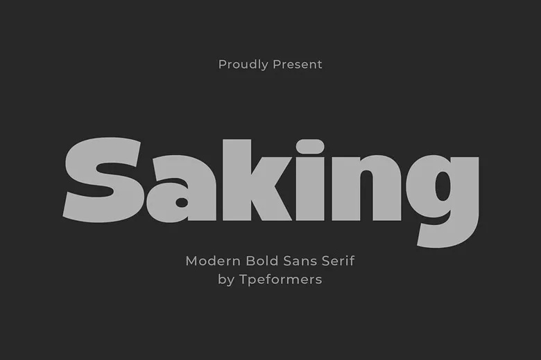 Saking Font