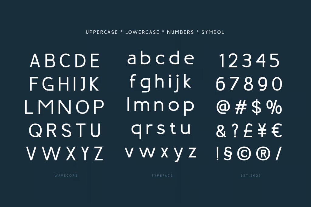 Wavecore Sans Serif Font