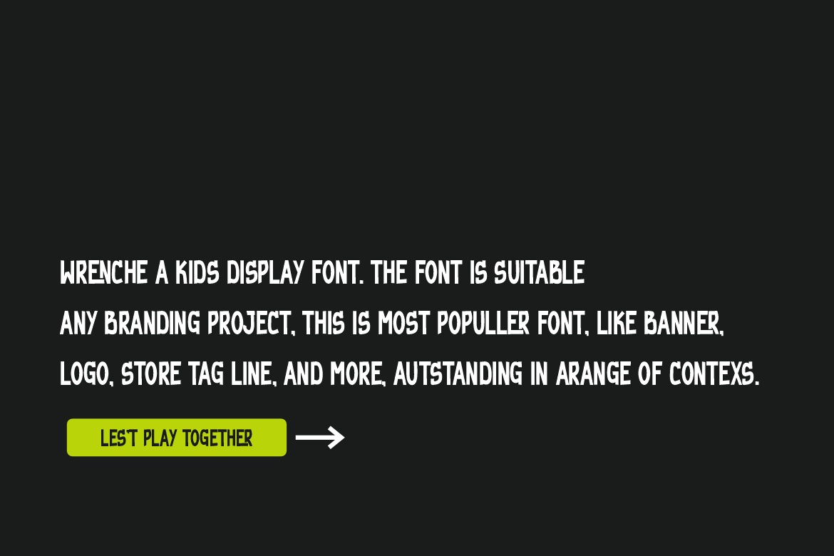 Wrenche - Adventure & Outdoor Font
