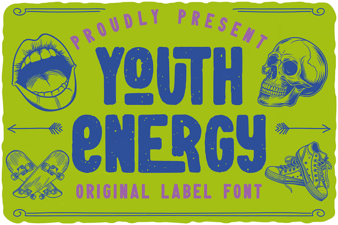 Youth Energy Label Font