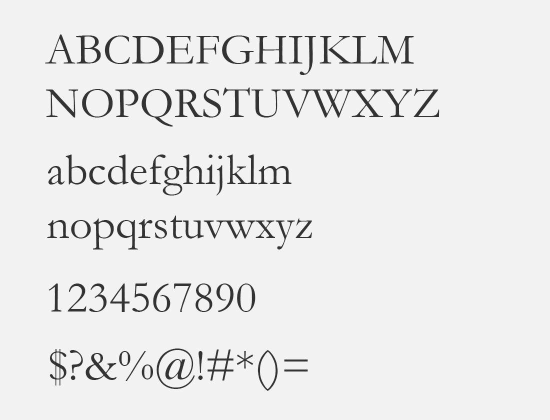 Garamond Font Family