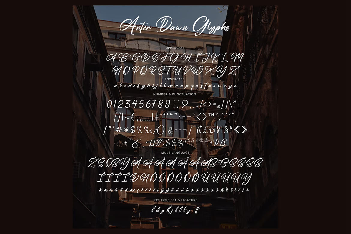 Anter Dawn - Script Font