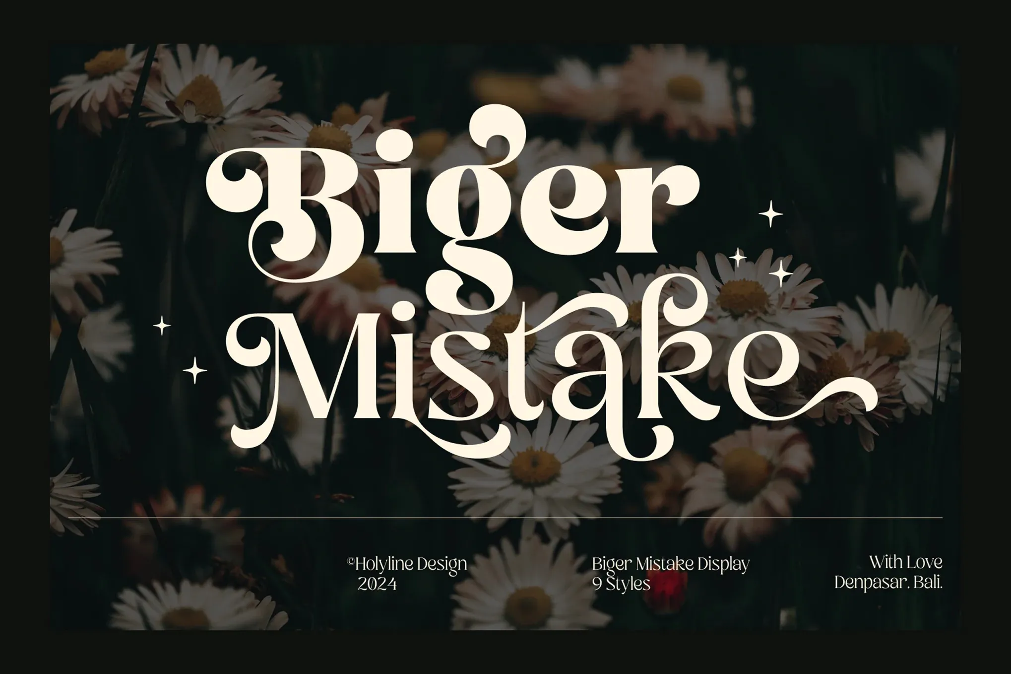 Biger Mistake Retro Playful Display Typeface Font
