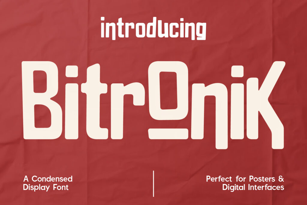 Bitronic Condensed Display Font