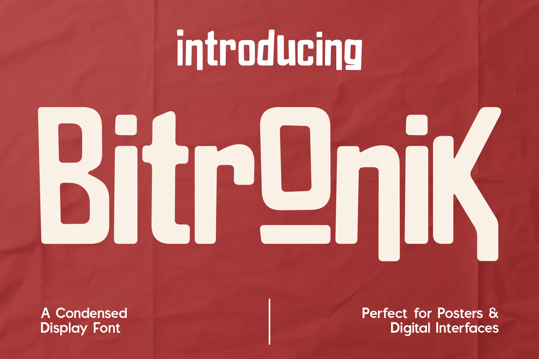 Bitronic Condensed Display Font