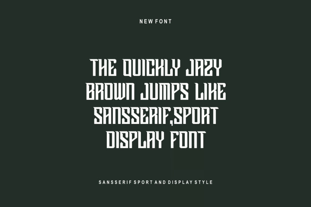 Bringas Sport Display Font