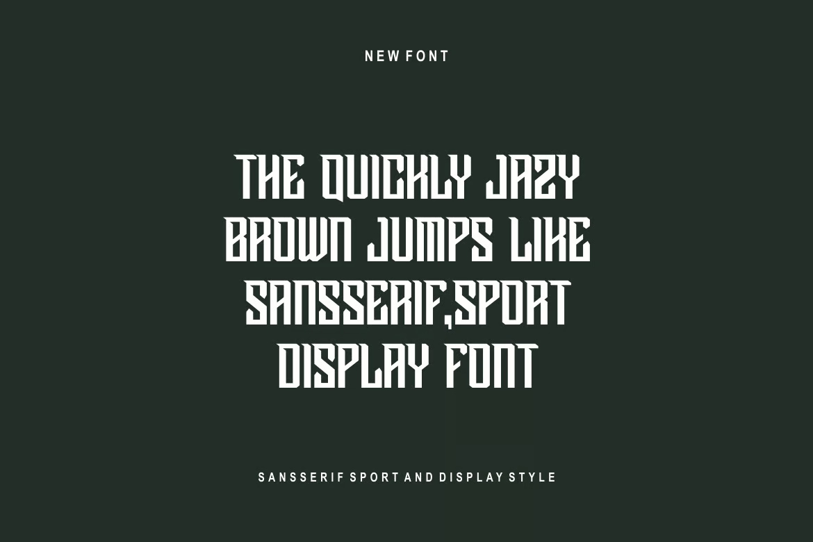 Bringas Sport Display Font
