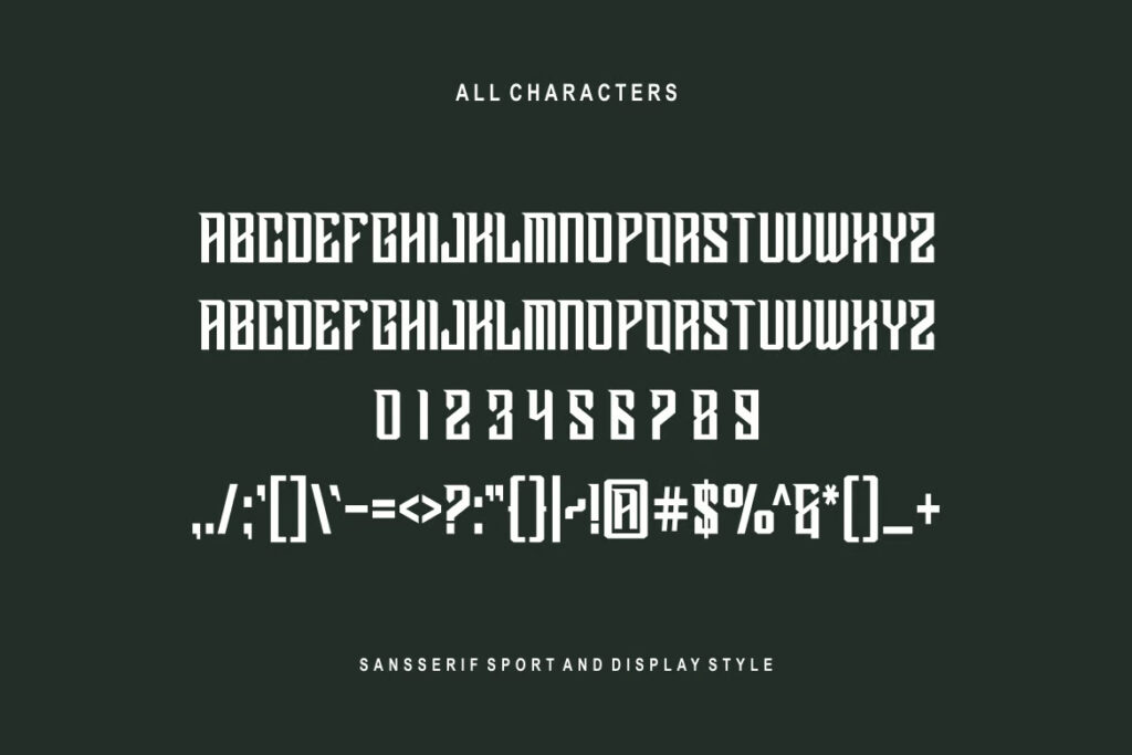 Bringas Sport Display Font