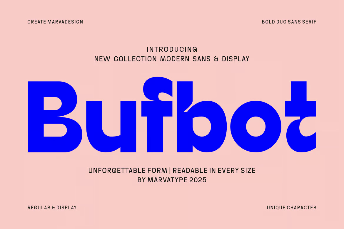 Bufbot Display Sans Font