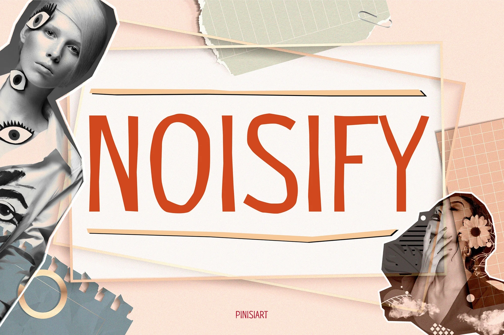 Cutout Font - Noisify