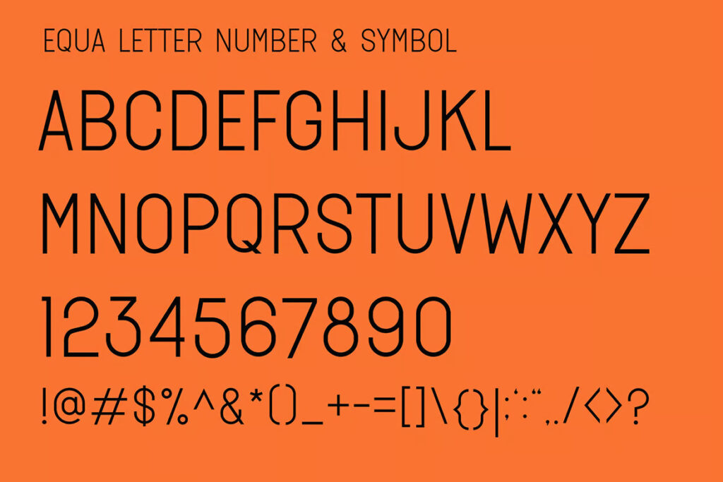 Equa Regular Font
