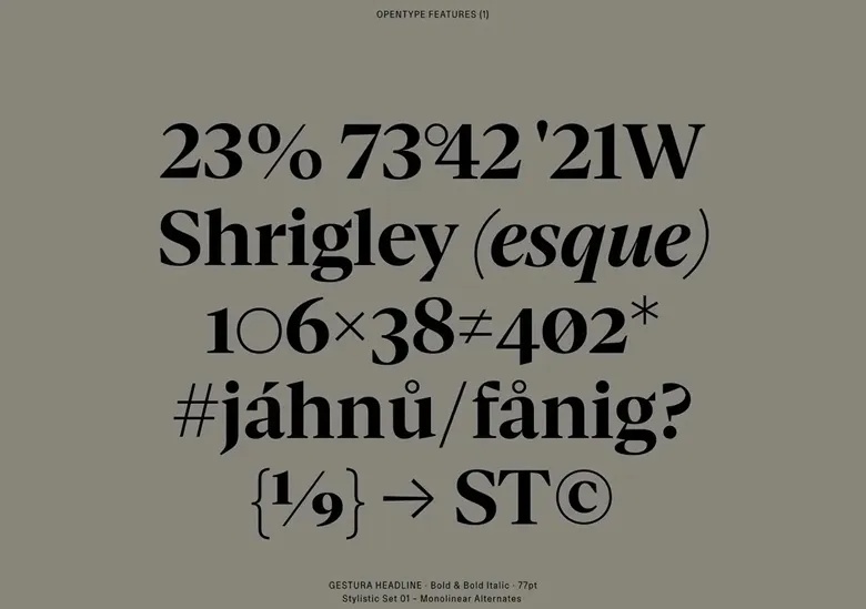 Gestura Font Family