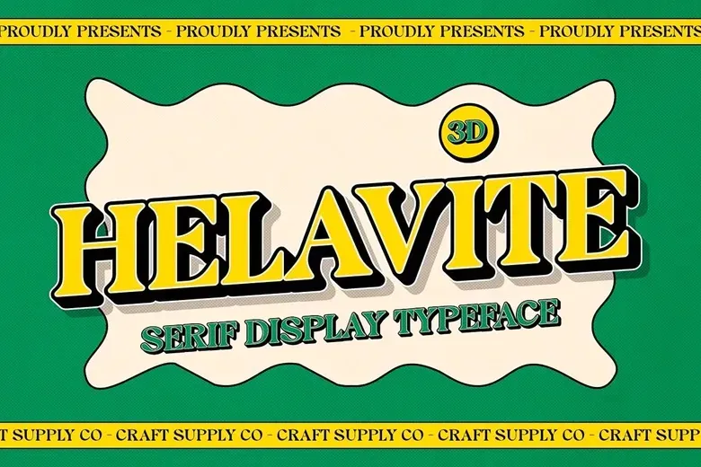Helavite 3D Font
