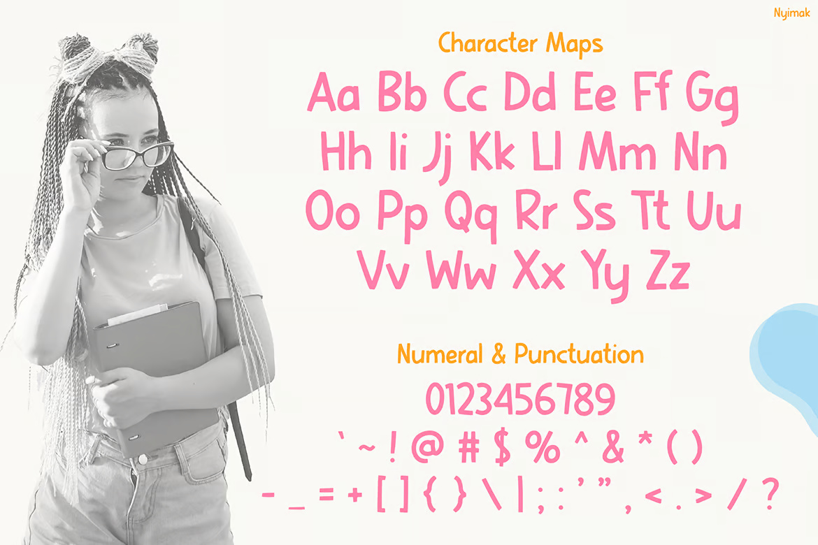 Kids Book Font - Nyimak
