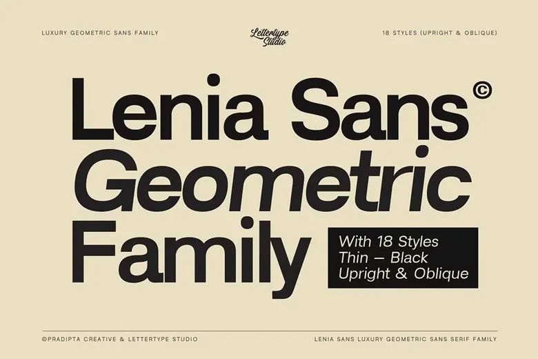 Lenia Sans Font