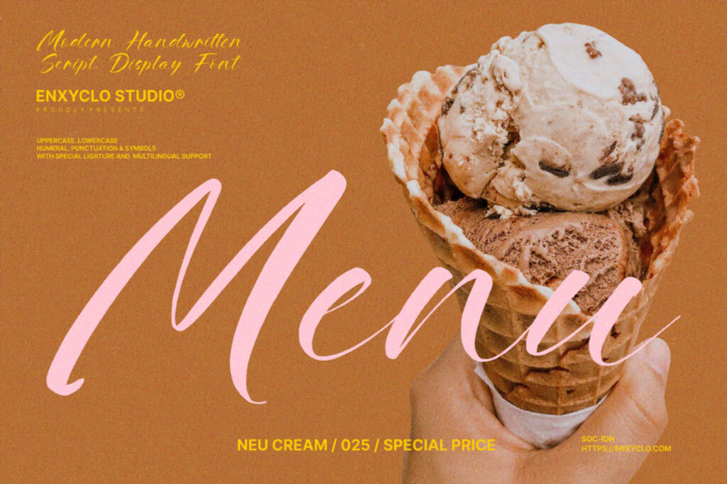 Mestuny Bridjon Modern Brush Script Font