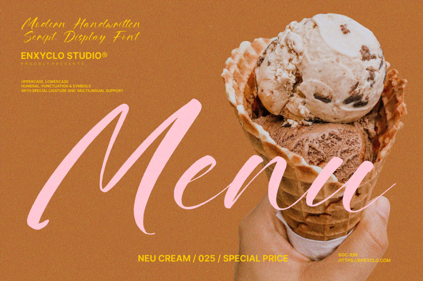 Mestuny Bridjon Modern Brush Script Font