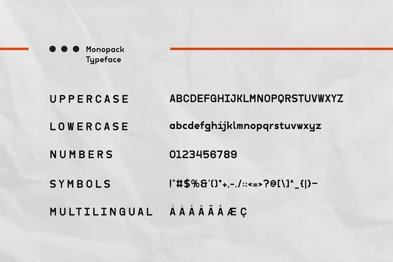 Monopack Font