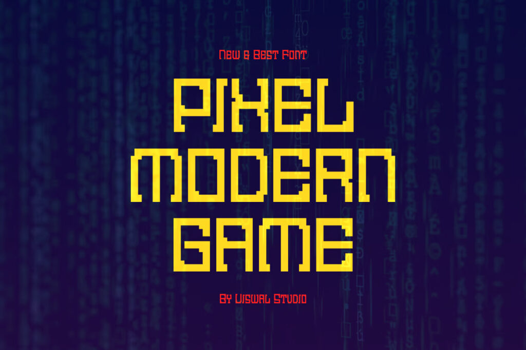 Opixalt Modern Pixel Logo Font