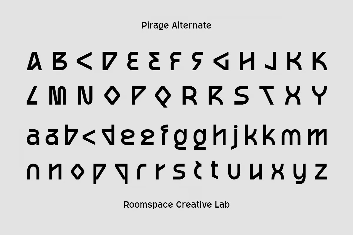 Pirage Modern Geometry Display Sans Serif Font