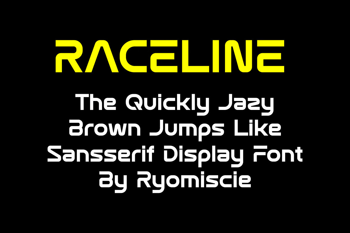 Raceline Sport And Display Font