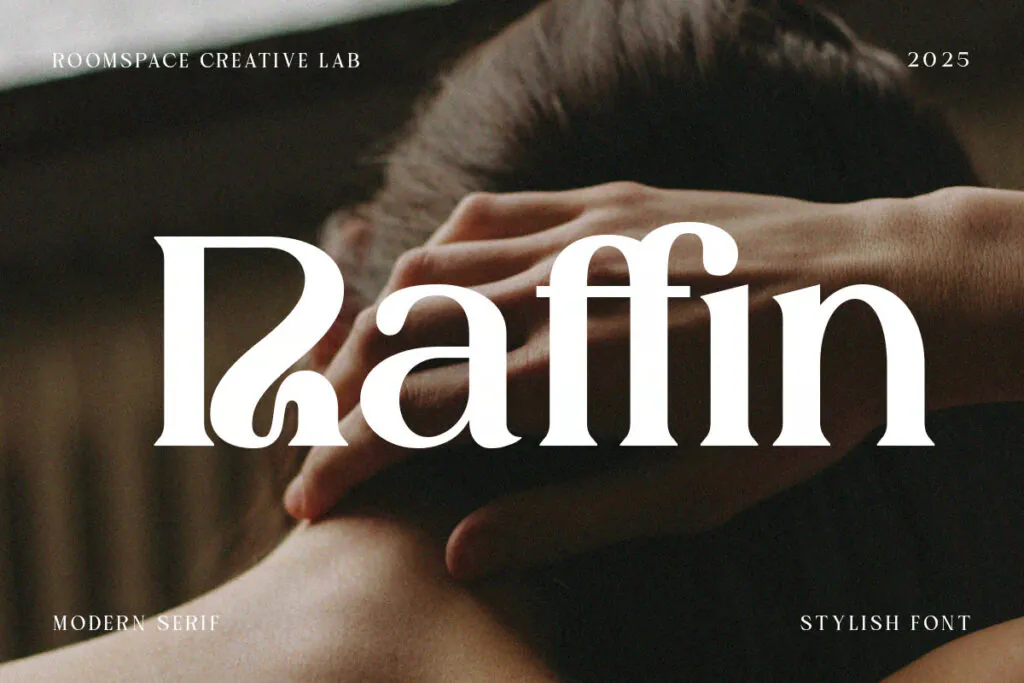 Raffin Modern Serif Refined Charm Branding Font
