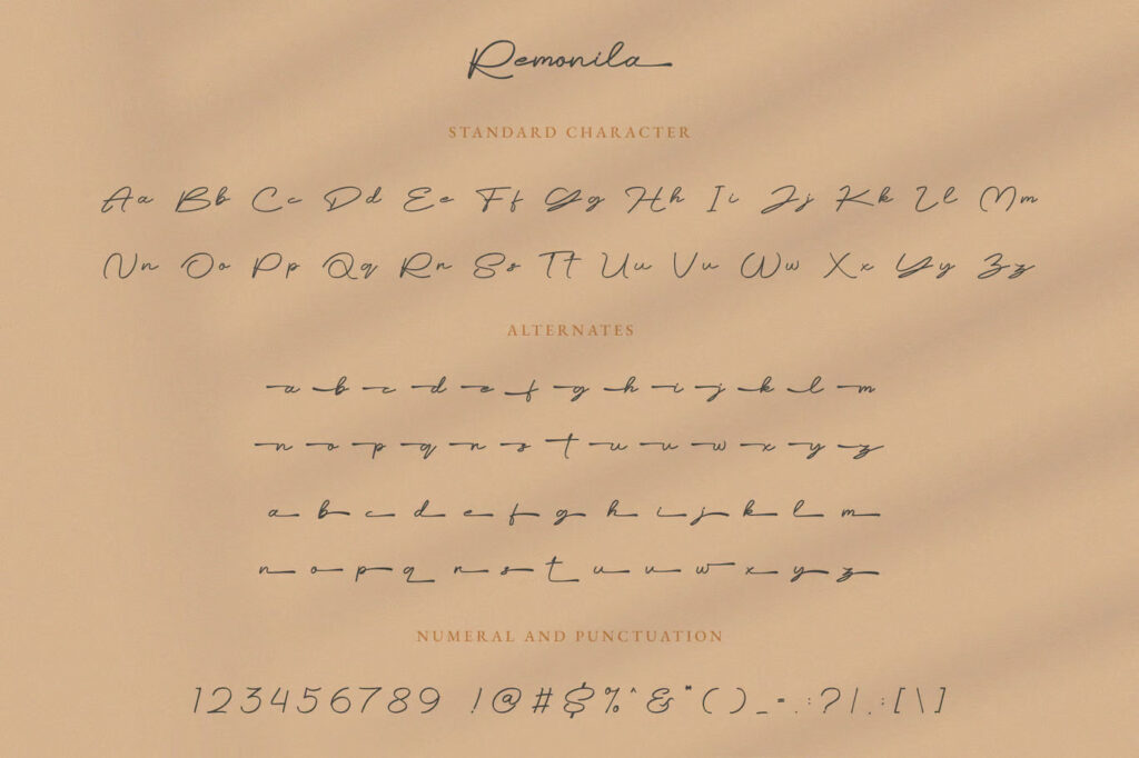 Remonila Elegant Handwritten Font