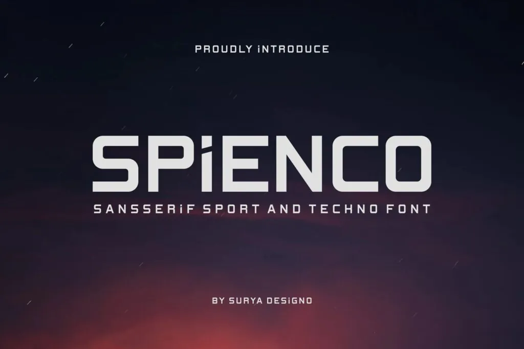 Spienco Sport And Display Font