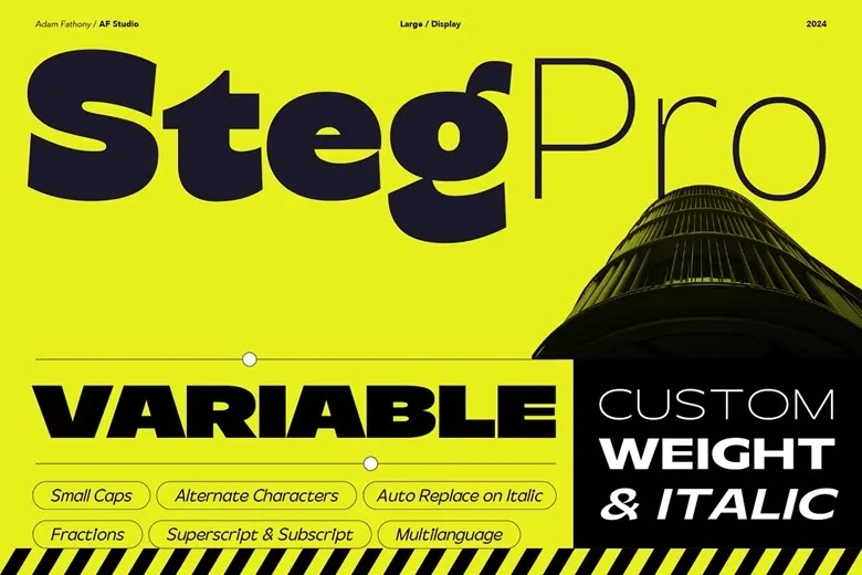 Steg Pro Font