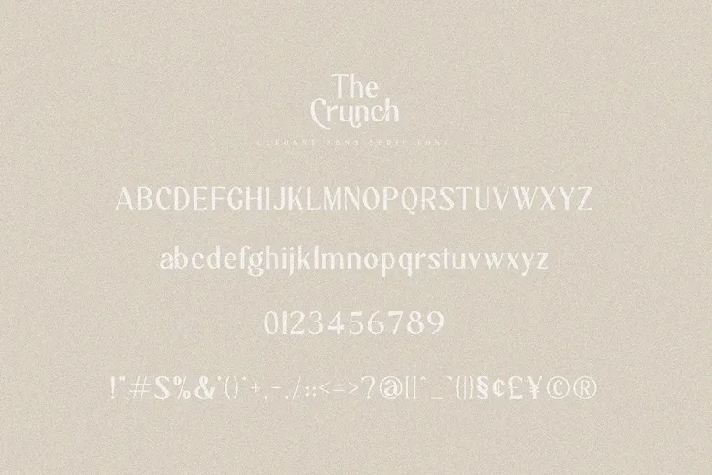 The Crunch Font