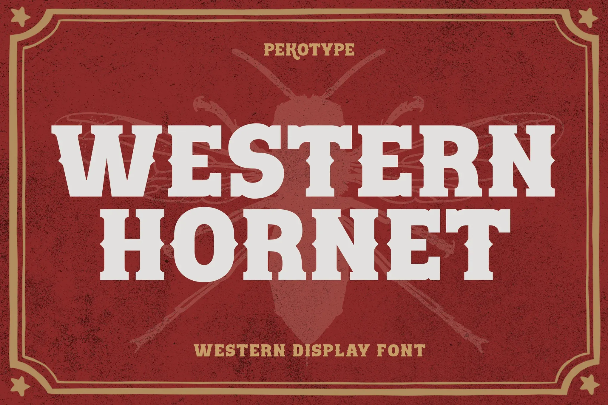 Western Hornet - Western Display Font