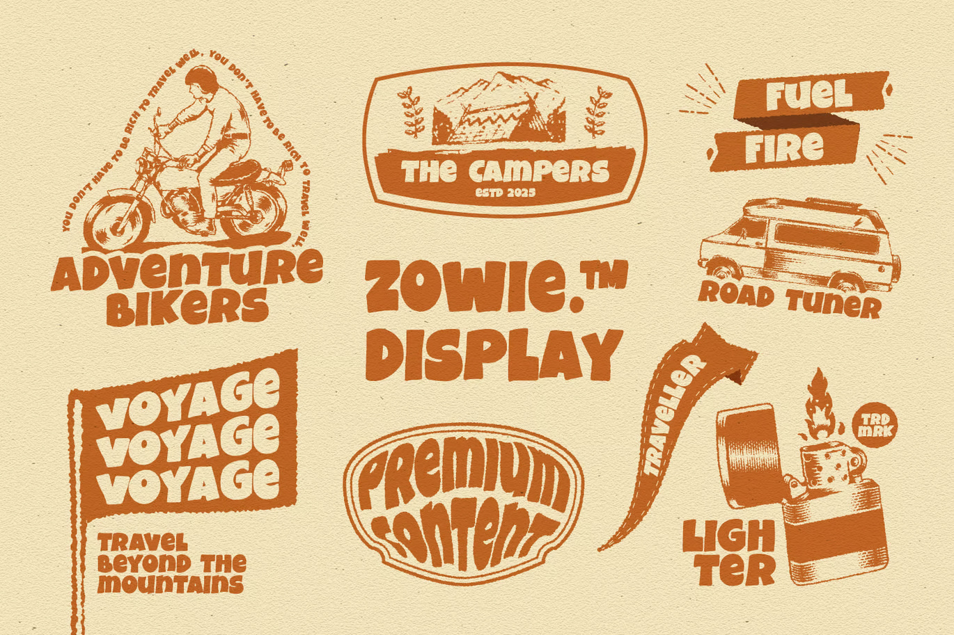 Zowie Display Font