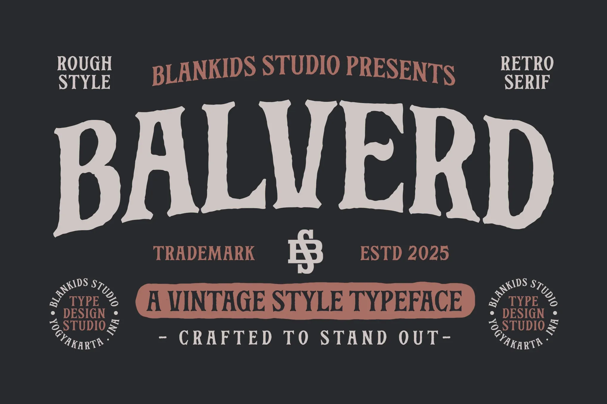 Balverd a Vintage Style Typeface
