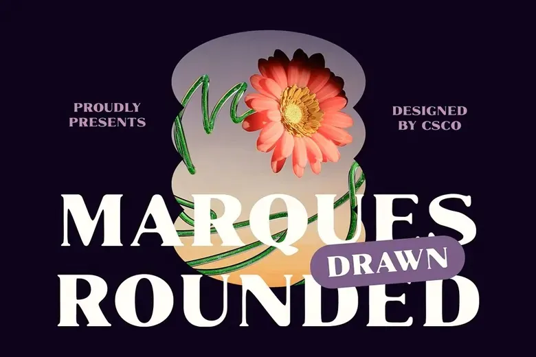 Marques Rounded Drawn Font