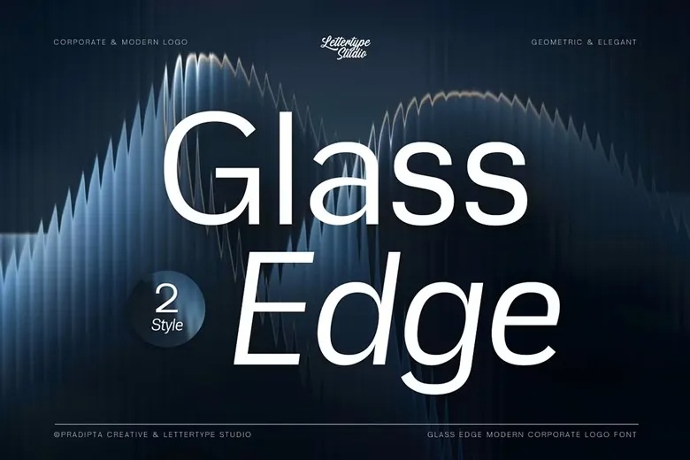 Glass Edge Font