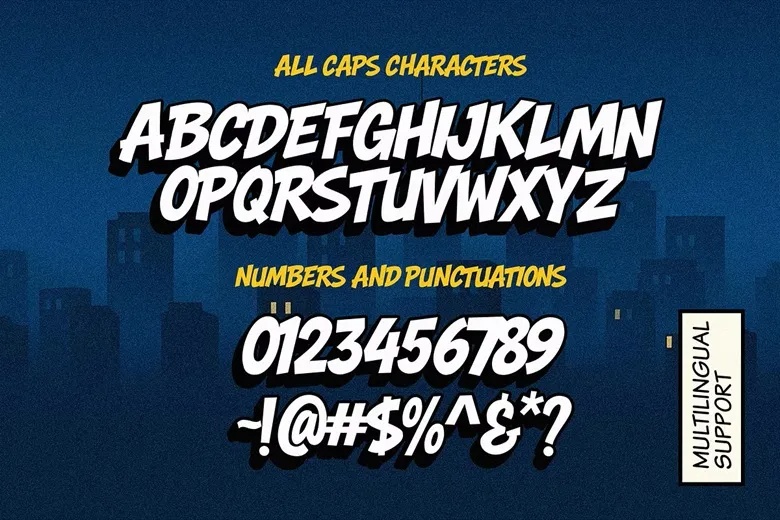 Hero Bump Display Font