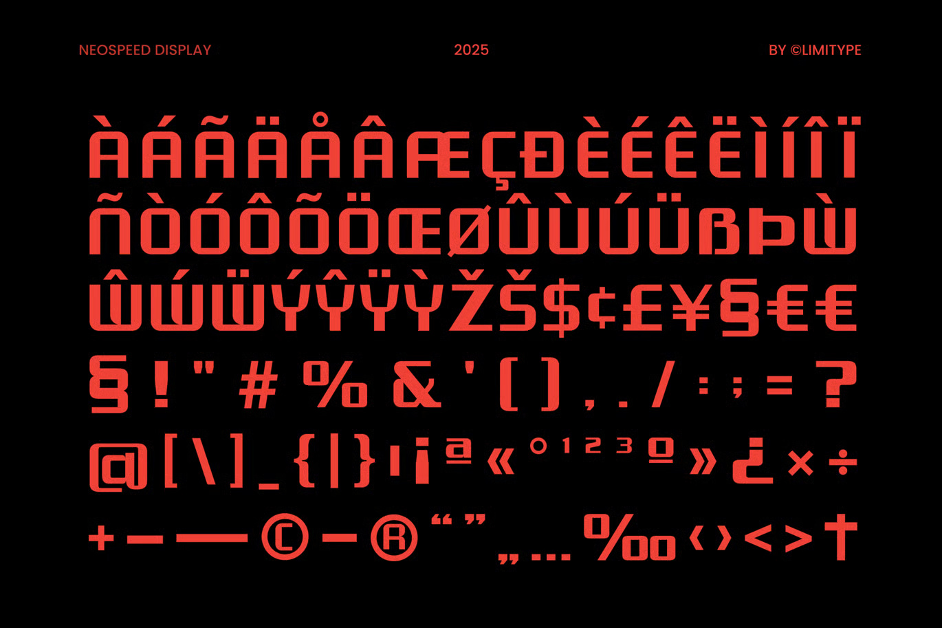 Neospeed Futuristic Font