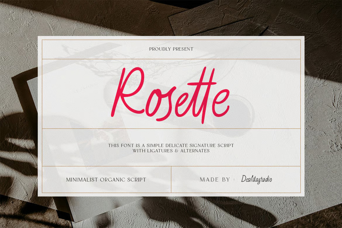 Rosette Handwriting