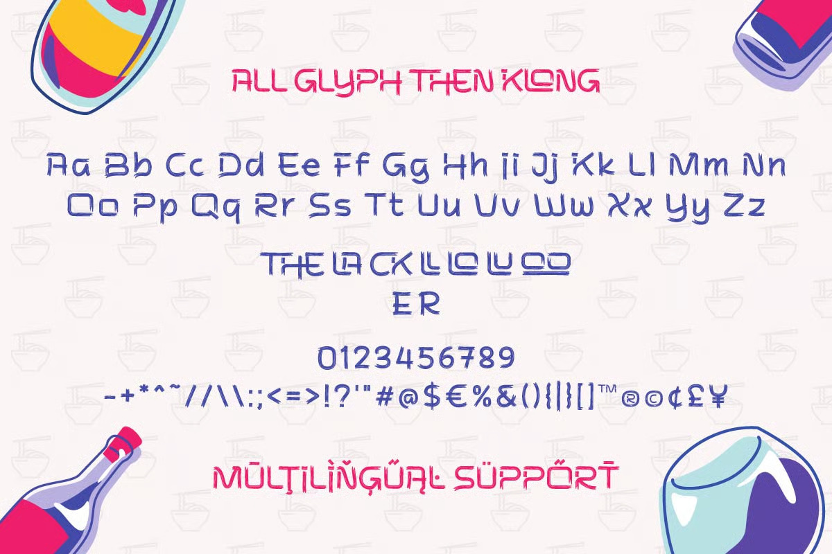Then Klong Food Display Font