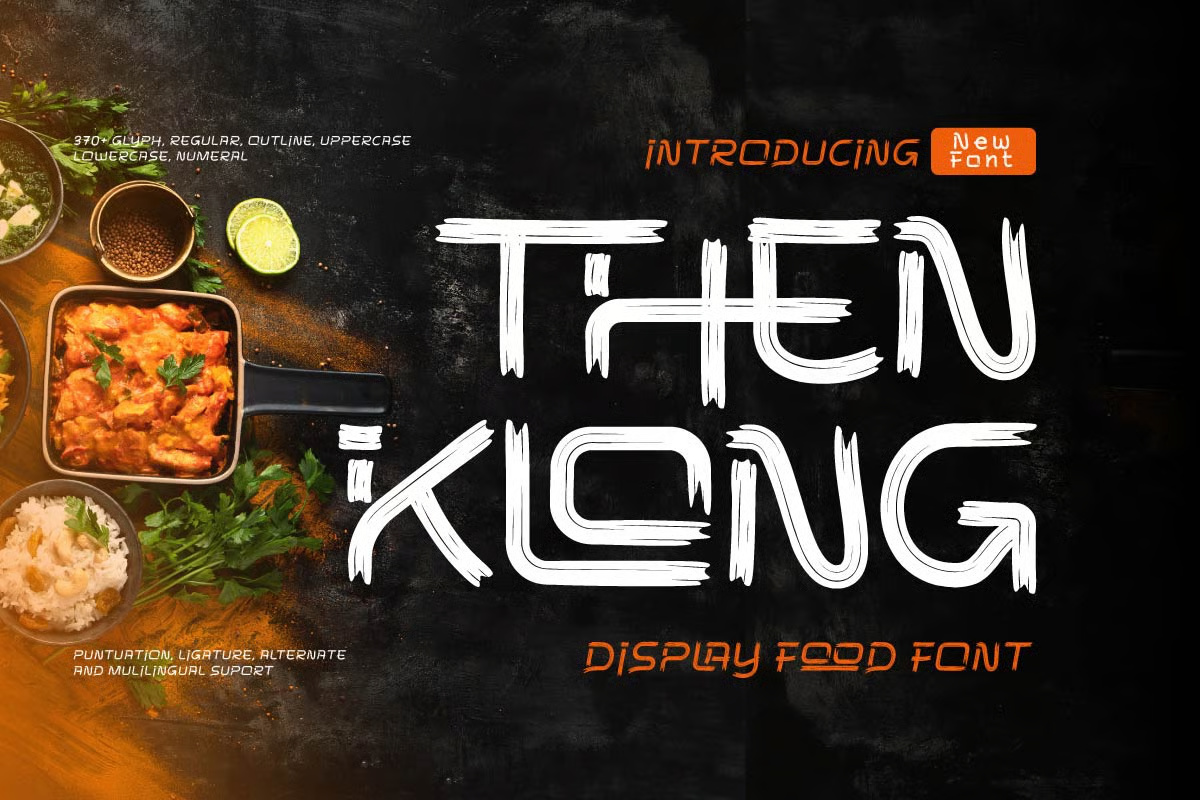 Then Klong Food Display Font