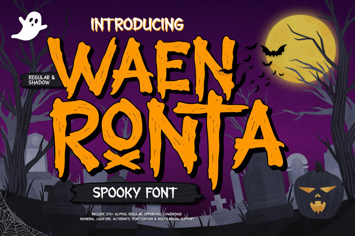 Waen Ronta Spooky Display Font